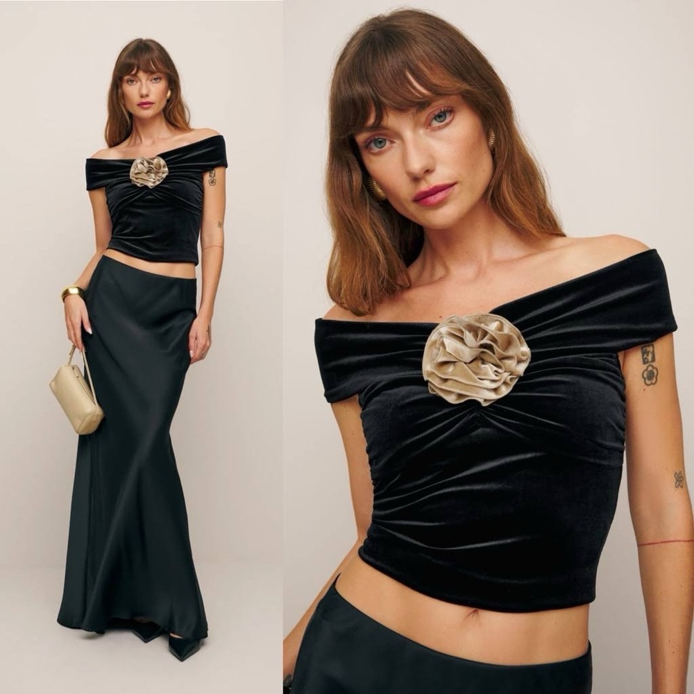 REFORMATION Emerald Top